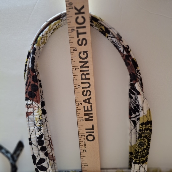 EUC Vera Bradley Small Tote in Cocoa Moss Retired Print - Wht/Grn/Brn/Blk Fabric - Picture 10 of 10